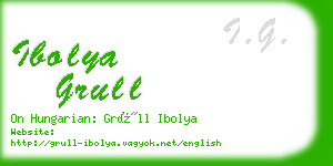 ibolya grull business card